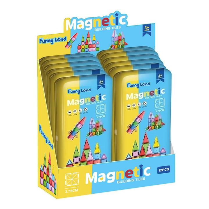 Bloques magneticos 27 pcs en caja metal D. box x 12/72