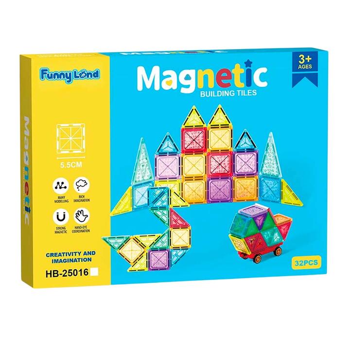 Juego bloques magneticos 32 pcs 1/36