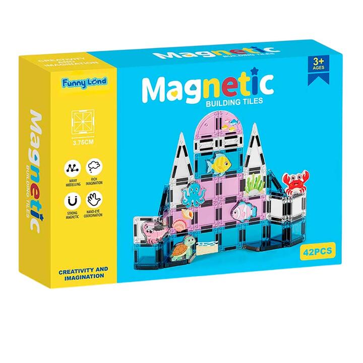 Juego bloques magneticos 42 pcs 1/24
