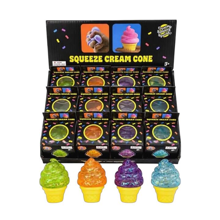 Squishy Sugar Ice Cream 8cm 4 colores D.Box 12/96 