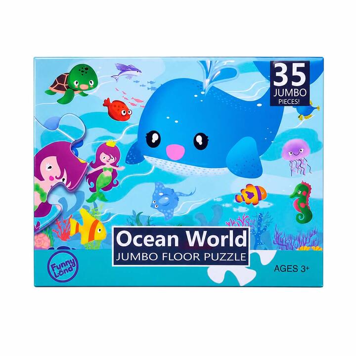 Rompecabezas Puzzle Infantiles animales oceano 35 piezas 60x44 cm 2-24,