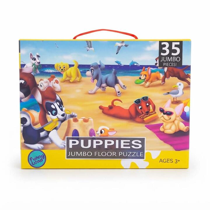 Rompecabezas Puzzle Infantiles perros playa 35 piezas 60x44 cm 2-24,