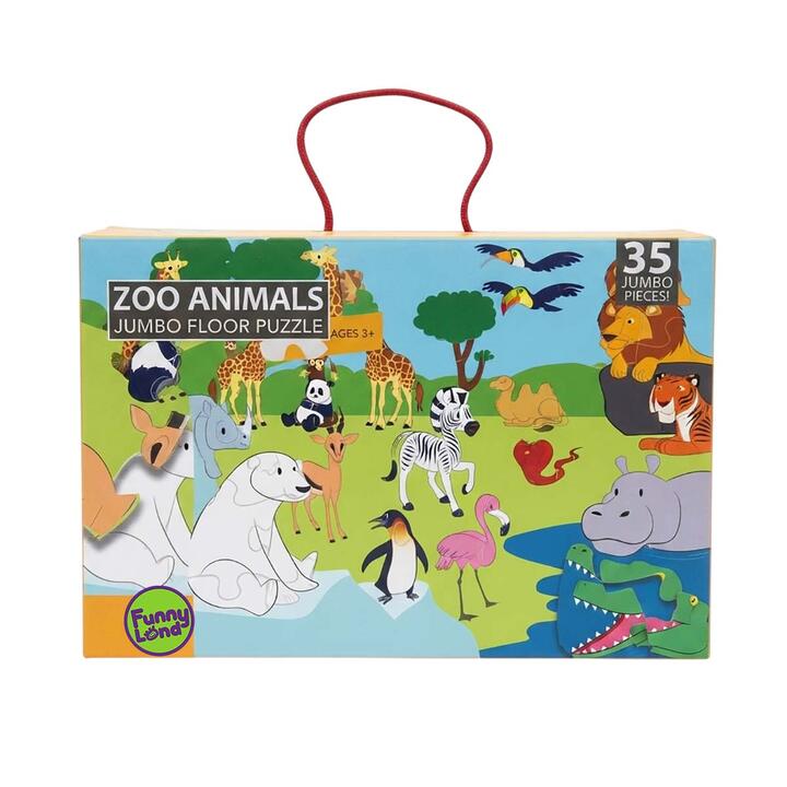 Rompecabezas Puzzle Infantiles animales zoo 35 piezas 60x44 cm 2-24,
