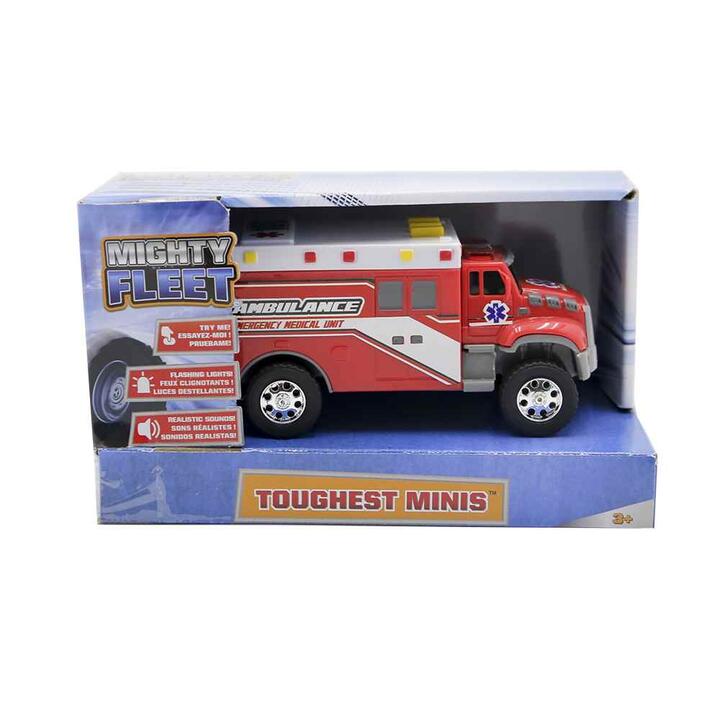 Ambulancia juguete con luz y sonido Mighty Fleet 2.4,