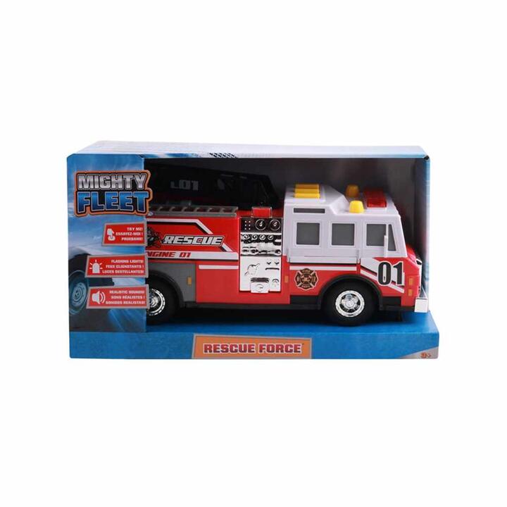 Auto de bomberos de juguete con luz y sonido Mighty Fleet 2.4,