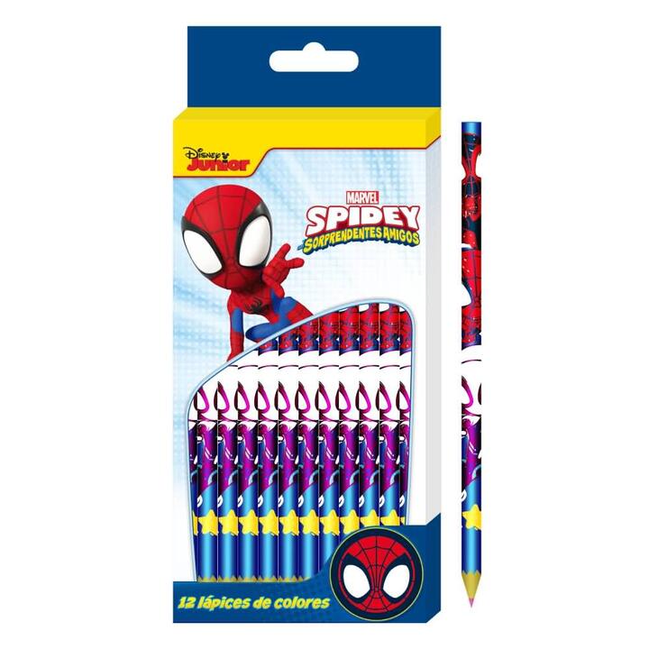 Lapices de colores Spidey x12 6/24/144