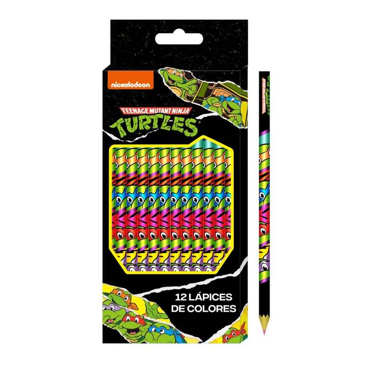 Lapices color Tortugas Ninja  x12 6/24/144